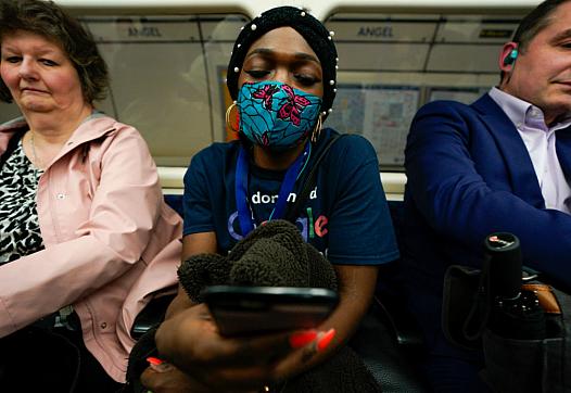 A paramedic in a metro