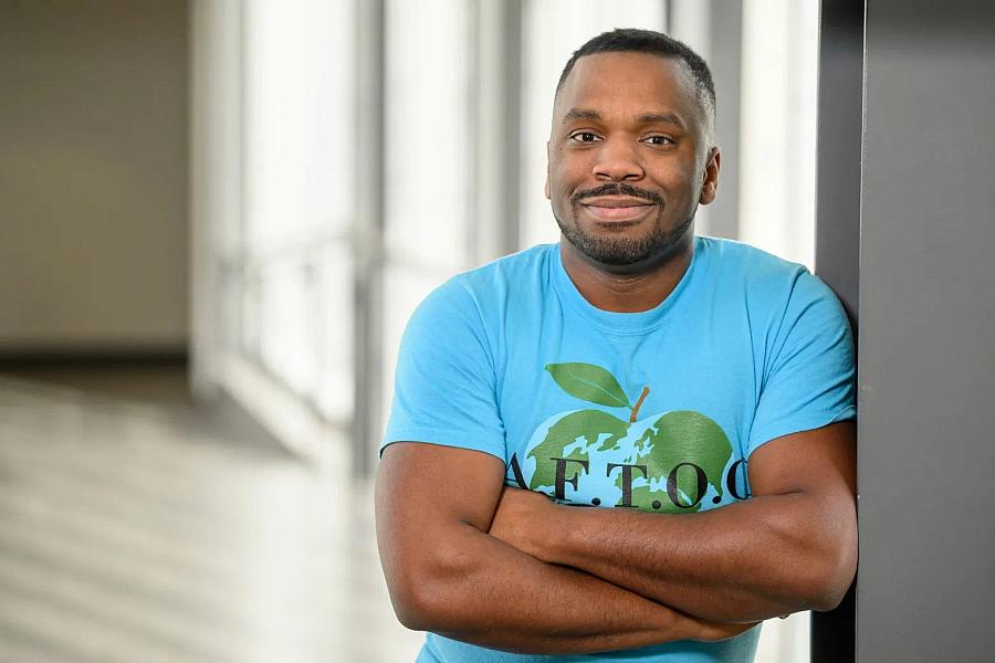 Amir Gilmore, assistant professor of cultural studies and social thought in education at Washington State University, on Feb. 2, 2023. Photo courtesy of Gilmore.