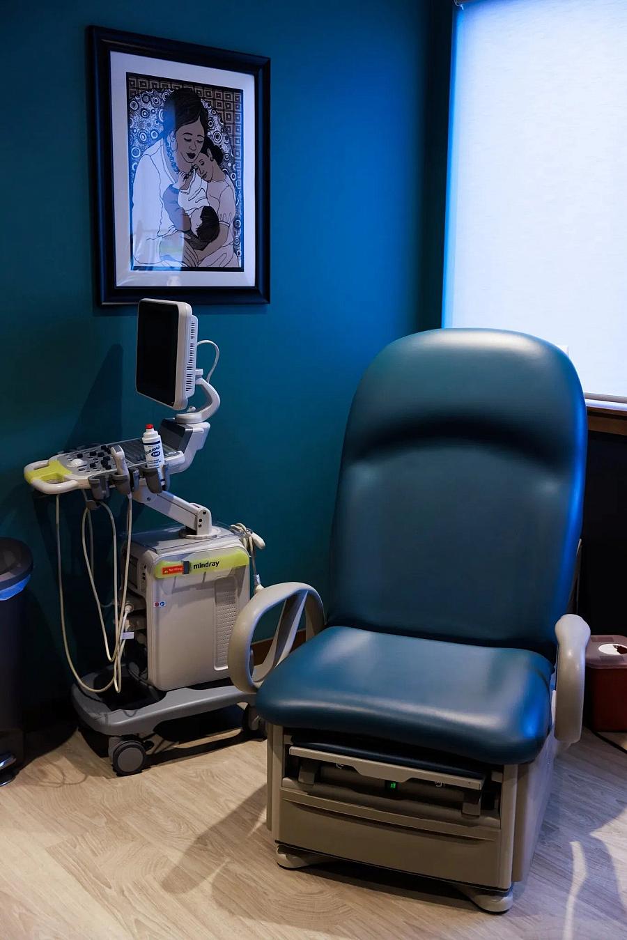 An accessible exam table