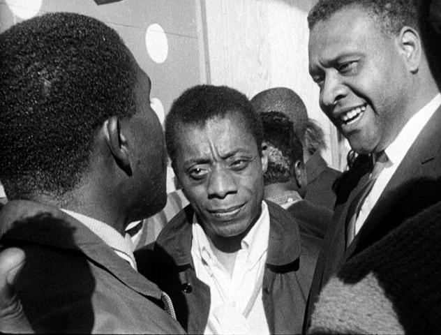 James Baldwin with Orville B Luster in the Bay View in 1963. Photo via KQED