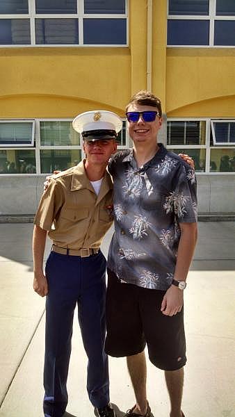 Matt Donohoe with his cousin Kellen Watelet. Courtesy of Steve Watelet.