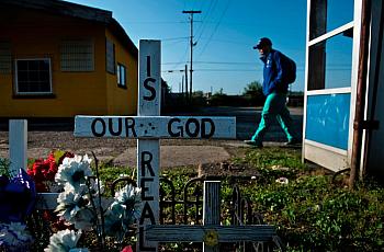 A memorial in Huntington, West Virginia, a city that has suffered devastating losses from the opioid epidemic in recent years. 