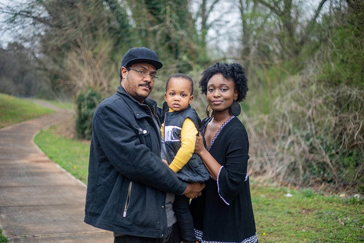 Looking back, Aba Anderson (right) says no one offered resources to help the family cope with the event that nearly took her life and tortures her husband, Justin (left). “That’s where they probably failed us,” she says. (Eric Cash)