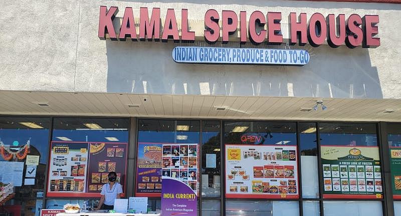 Srishti Prabha outside of Kamal Spice House in South San Jose.