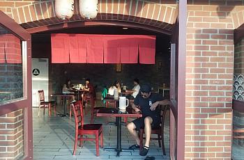 Indoor dining in Yokohama lekei Ramen Restaurant in Fremont after California’s reopening.