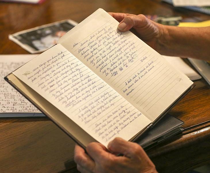 Edie Preller kept a journal as she struggled with valley fever during the last years of her life. Credit: Henry A. Barrios/The Californian