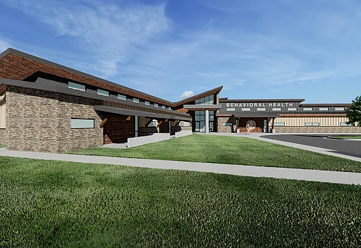 A rendering of a Behavioral Health Center to be built in Tahlequah.