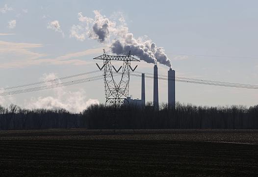 A view of the Petersburg power plant located just miles from Washington, Indiana, which is located in the Indiana county.