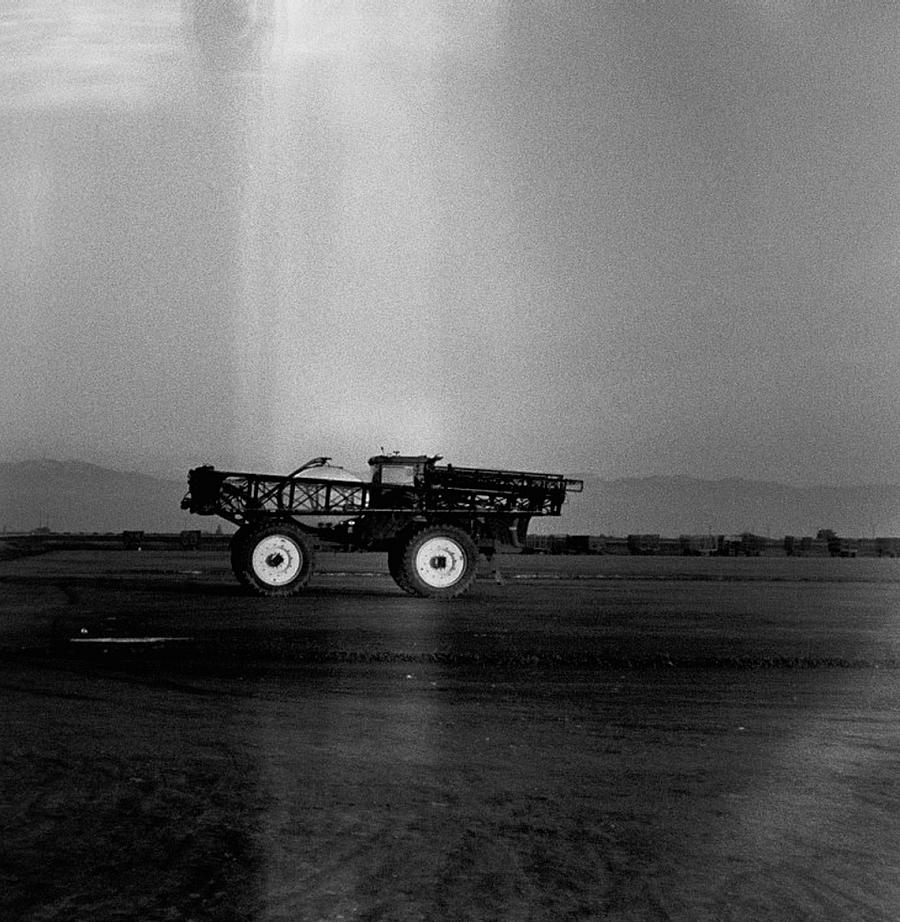 Tractor on field