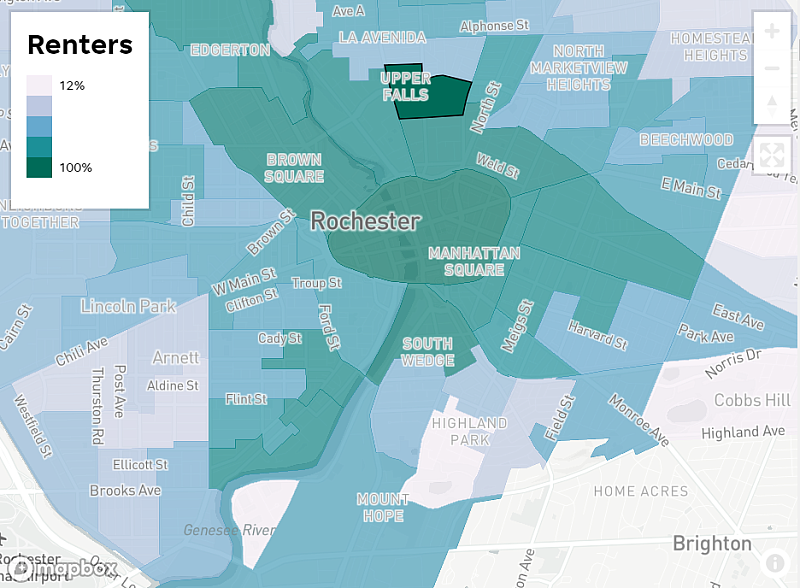 It also happens to be one of the poorest places in the city. Nearly all the residents are Black and Hispanic, and nearly all of them are renters rather than homeowners.