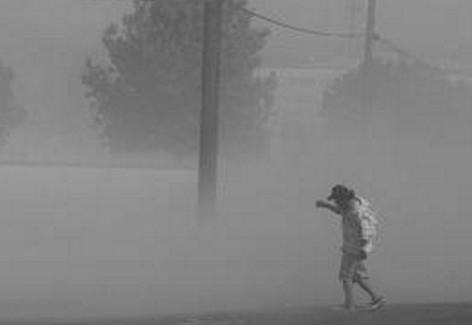 Dust storms, like this one in Fresno, can help distribute the fungal spores that cause valley fever. (Photo: Craig Kohlruss/The Fresno Bee)