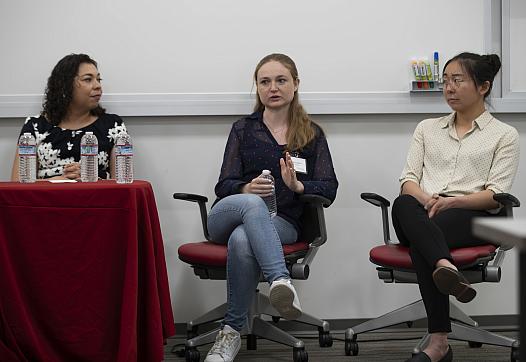 Blanca Torres (left), Ginny Monk (center) and Kristen Taketa (right).